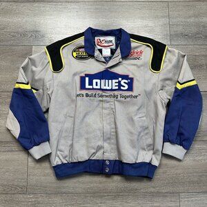 Vintage Jimmie Johnson Jacket Large NASCAR Racing Lowes 48 Chase Hendrick